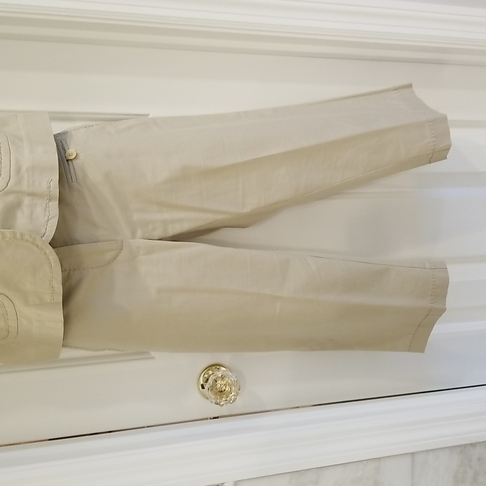 Trina Turk Khaki Jacket Pants Size 4 - Picture 2 of 9